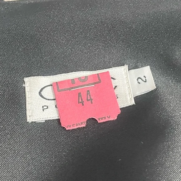 Vintage Y2K CDC perfect black midi dress with beaded embroidery size 2 - Picture 5 of 6